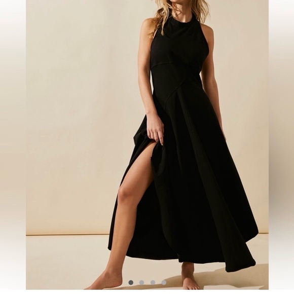 FP Beach Main Street Midi Dress, Black, Small, NWOT - Picture 2 of 10